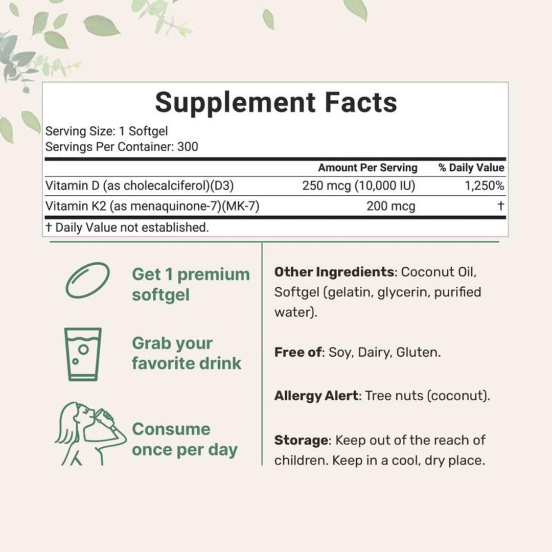 Revelia Vitamin D3 + K2